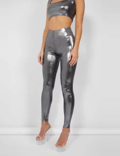 Metallic Legging Silver -Chic Step Shop 4leggings scaled