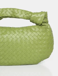 The Blame Metallic Green Woven PU Knot Detail Mini Grab Bag -Chic Step Shop 5 5583ba29 137b 48f8 8fe8 fcc2ddb945f4 scaled