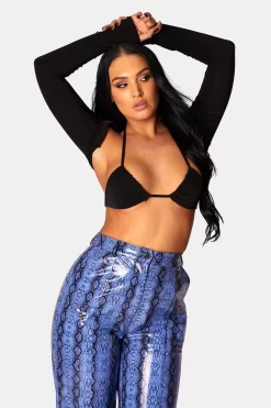 Bikini Top And Shrug Slinky Top Black -Chic Step Shop 771A0517 809b0fcb 6ed5 47bb bb97 e010535cb9b2