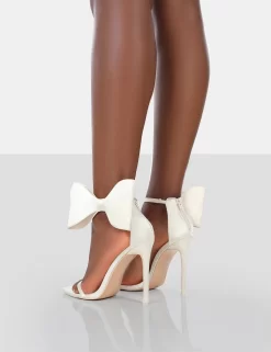 Zeal Wide Fit Off White Satin Strappy Bow Ankle Detail Stiletto Heels 6 Zeal Wide Fit Off White Satin Strappy Bow Ankle Detail Stiletto Heels -Chic Step Shop 771A0653 0733470a 6285 4743 88d5 c37628878ca1