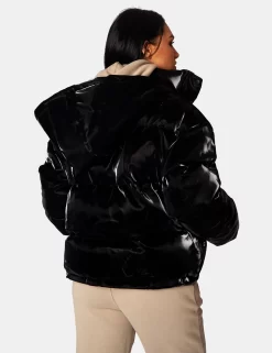 High Shine Holographic Oversized Puffer Black 14 High Shine Holographic Oversized Puffer Black -Chic Step Shop 771A0933 748f75ba c33f 462b 8227 ddacd223b86e