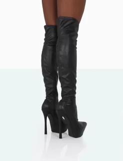 Trixie Black Grain Pu Stiletto Platform Over The Knee Boots 6 Trixie Black Grain Pu Stiletto Platform Over The Knee Boots -Chic Step Shop 771A0983 270046cf 84b0 49ce a57f 1eb27757a8ad