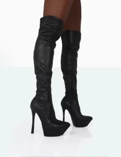 Trixie Black Grain Pu Stiletto Platform Over The Knee Boots 7 Trixie Black Grain Pu Stiletto Platform Over The Knee Boots -Chic Step Shop 771A0984 8236800b 28b1 4b95 b2f1 48466f1faa3e
