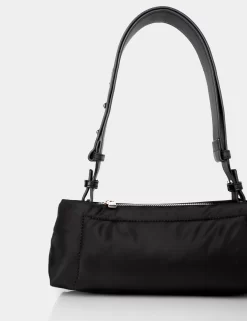 The Ludo Black Nylon Elongated Shoulder Bag 5 The Ludo Black Nylon Elongated Shoulder Bag -Chic Step Shop 771A1464 scaled