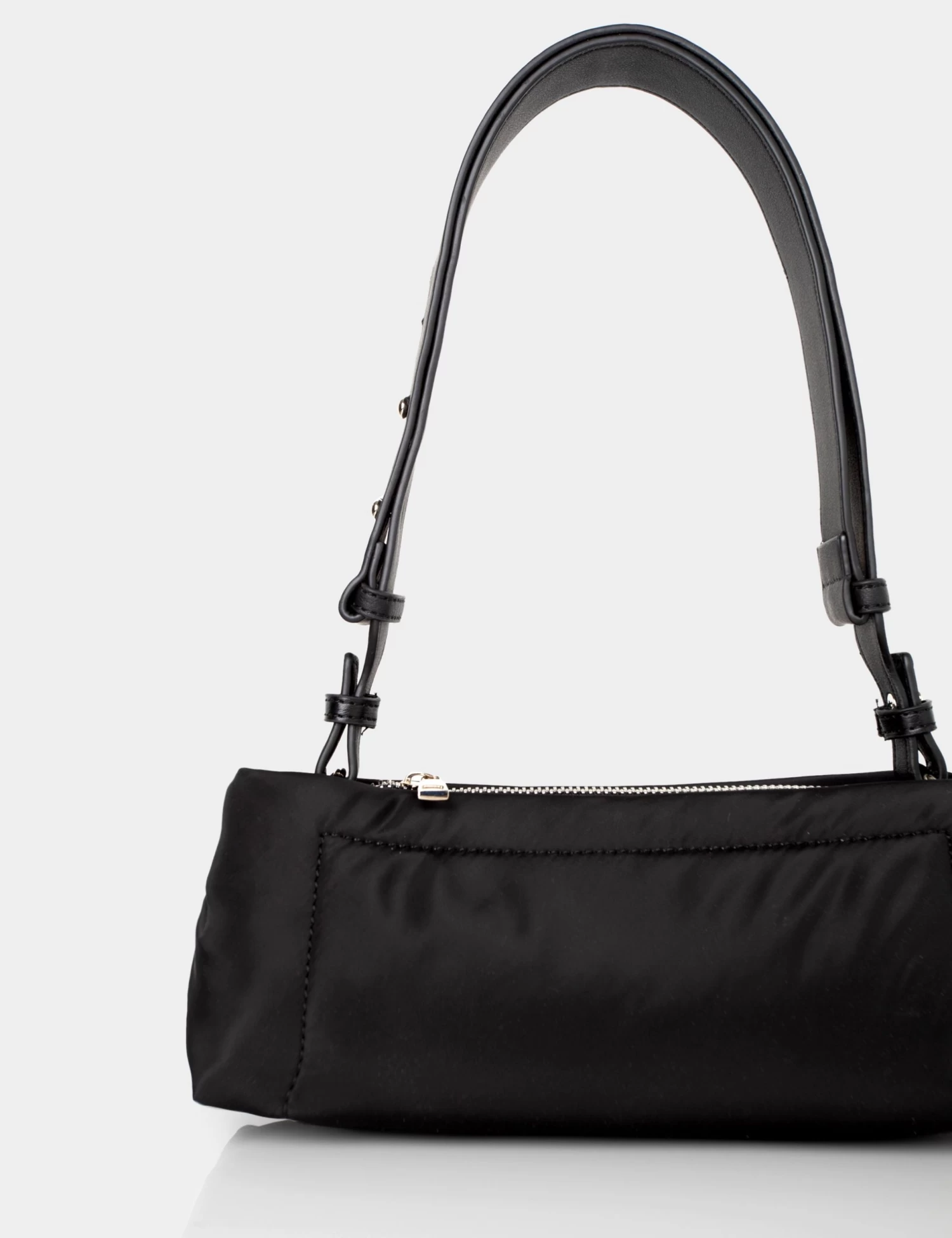 The Ludo Black Nylon Elongated Shoulder Bag 3 The Ludo Black Nylon Elongated Shoulder Bag - Image 3