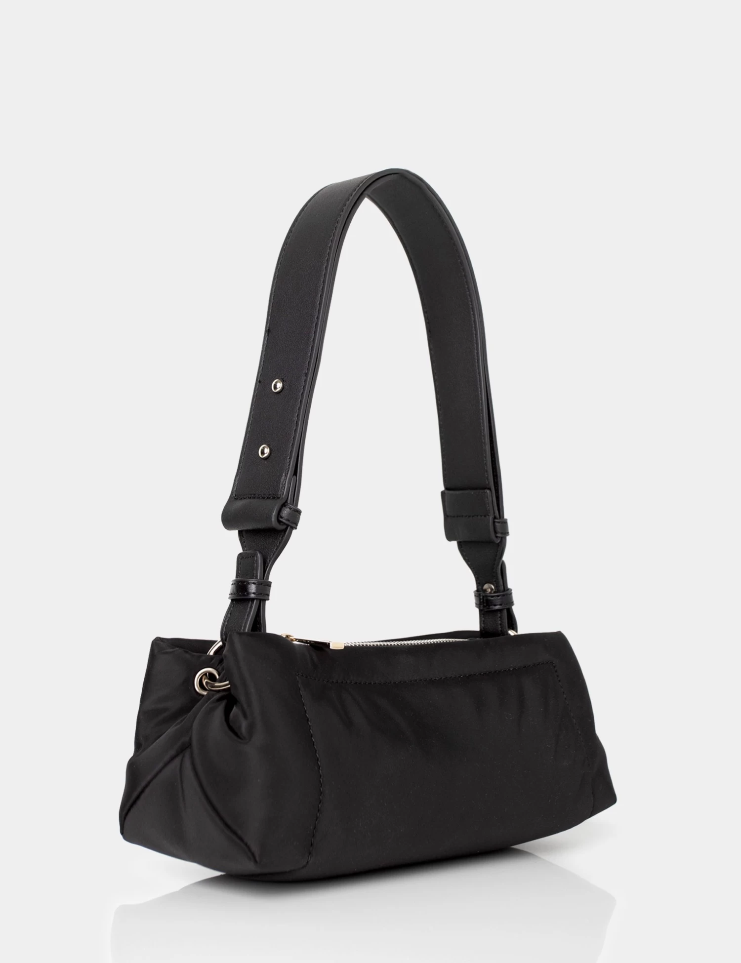 The Ludo Black Nylon Elongated Shoulder Bag 2 The Ludo Black Nylon Elongated Shoulder Bag - Image 2