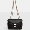 The Kenny Black PU Stud Shoulder Bag