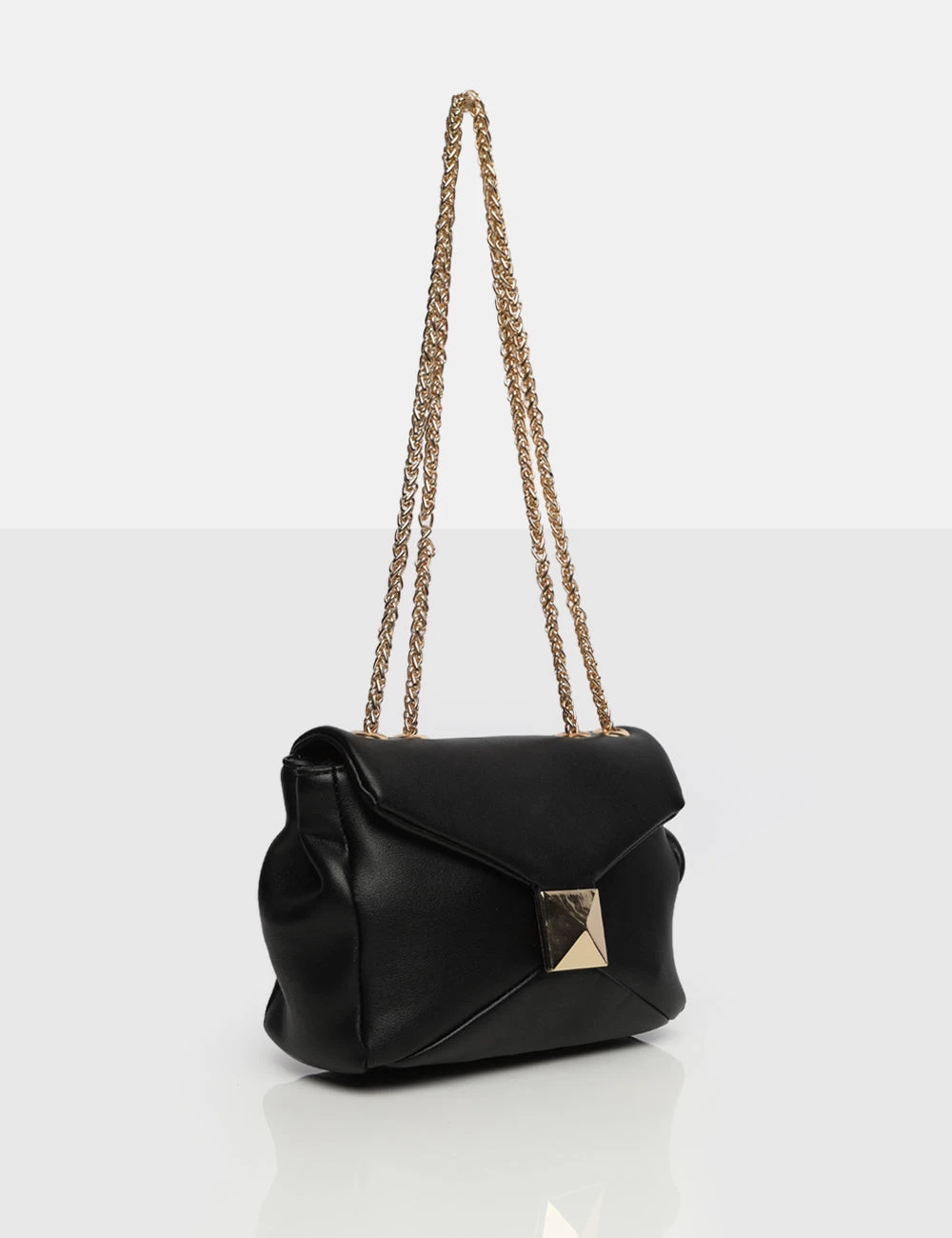 The Kenny Black PU Stud Shoulder Bag 2 The Kenny Black PU Stud Shoulder Bag - Image 2