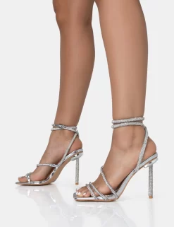 Clueless Silver Strappy Square Toe Diamante Heels 6 Clueless Silver Strappy Square Toe Diamante Heels -Chic Step Shop 771A1630 scaled
