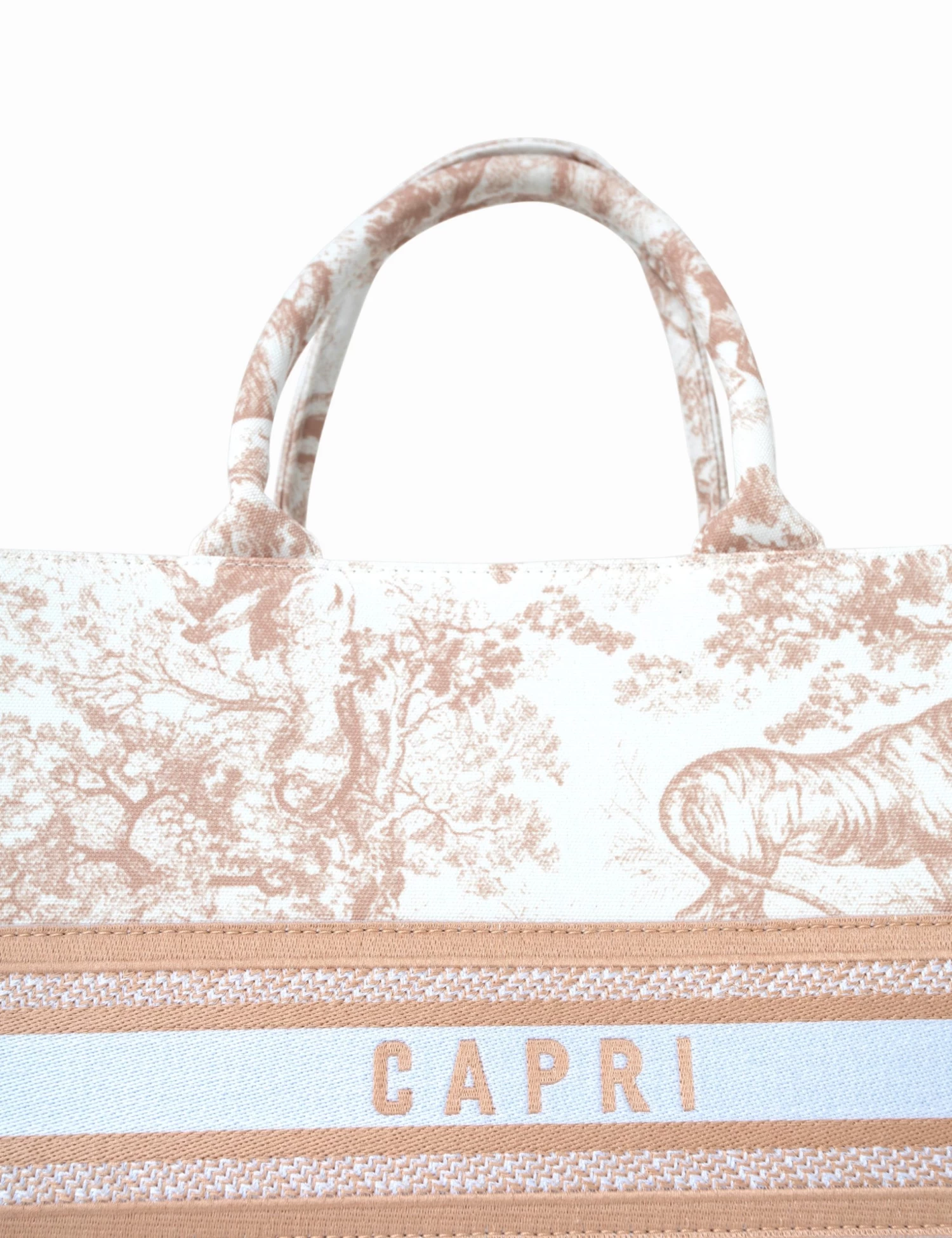 The Capri Nude Oversized Canvas Tote Bag 3 The Capri Nude Oversized Canvas Tote Bag - Image 3