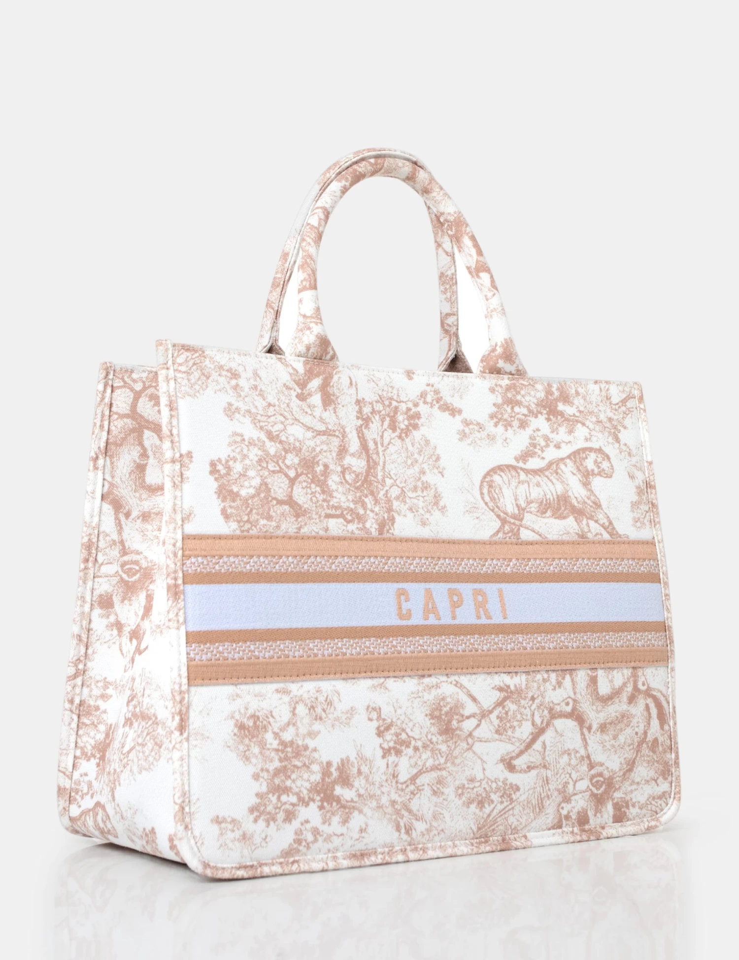 The Capri Nude Oversized Canvas Tote Bag 1 The Capri Nude Oversized Canvas Tote Bag