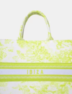 The Ibiza Lime Oversized Canvas Tote Bag -Chic Step Shop 771A1797 scaled