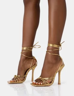 Aspen Wide Fit Gold Knot Strap Lace Up Square Toe Stiletto Heels -Chic Step Shop 771A2046 58f9e25f 4135 4af6 9a99 b0d0d38fd63c scaled