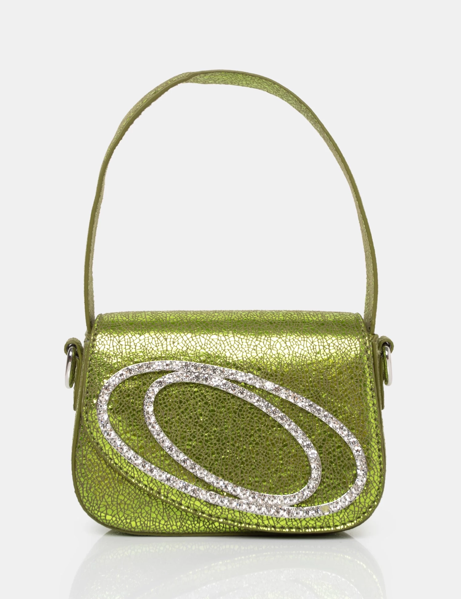 The Tonic Cracked Lime Pu Diamante Mini Grab Bag 1 The Tonic Cracked Lime Pu Diamante Mini Grab Bag