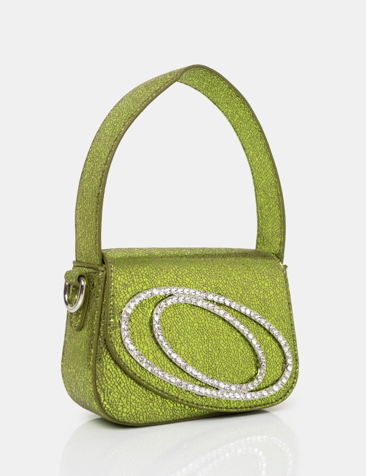 The Tonic Cracked Lime Pu Diamante Mini Grab Bag 2 The Tonic Cracked Lime Pu Diamante Mini Grab Bag - Image 2