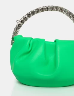 The Aurora Lime Pu Diamante Handle Mini Bag -Chic Step Shop 771A2144 scaled