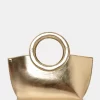 The Rae Gold Circlur Handle Grab Bag