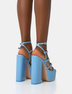 Flawless Baby Blue Patent Buckle Strap Round Toe Platform Block Heels 7 Flawless Baby Blue Patent Buckle Strap Round Toe Platform Block Heels -Chic Step Shop 771A2175 scaled