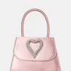 The Heart Baby Pink Satin Mini Bag