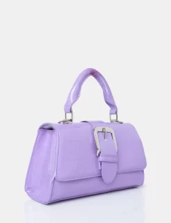 The Lisbon Lilac Croc Buckle Cross Body Bag -Chic Step Shop 771A2382 scaled