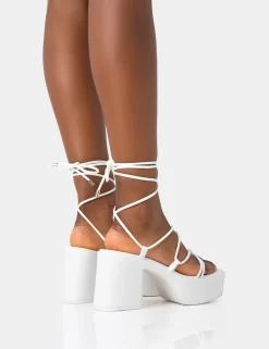 Darcy Ecru Pu Strappy Lace Up Square Toe Mid Flatform Heels -Chic Step Shop 771A2409 eadfb467 0879 455b 8ee2 fdd2be985464 scaled
