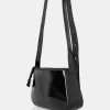 The Kass Black Pu Western Adjustable Shoulder Crossbody Bag