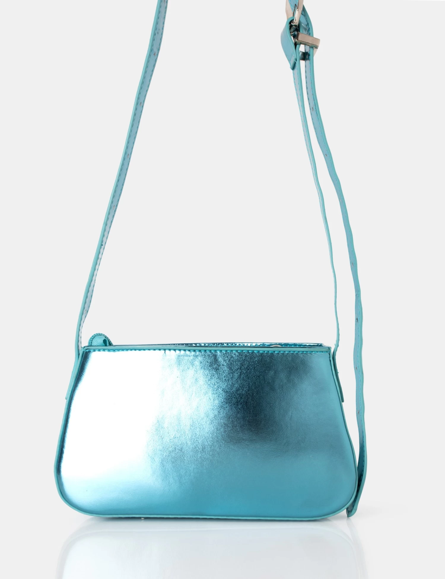 The Kass Metallic Blue Western Adjustable Shoulder Crossbody Bag 2 The Kass Metallic Blue Western Adjustable Shoulder Crossbody Bag - Image 2