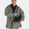 Padded Oversized Shacket Slate