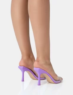 Zug Neon Purple Pu Perspex Pointed Toe Stiletto Mid Heels 7 Zug Neon Purple Pu Perspex Pointed Toe Stiletto Mid Heels -Chic Step Shop 771A3487 scaled