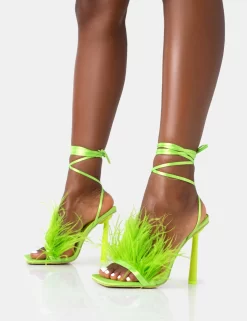 Iconic Lime Satin & Lime Feather Detail Square Toe High Heels 6 Iconic Lime Satin & Lime Feather Detail Square Toe High Heels -Chic Step Shop 771A4465 e5cbc042 ac01 45dc 93e2 8834f4eaa28f scaled