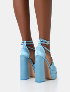 Breanna Wide Fit Baby Blue Satin Strappy Ankle Extreme Double Platform Block Heels 7 Breanna Wide Fit Baby Blue Satin Strappy Ankle Extreme Double Platform Block Heels -Chic Step Shop 771A4488 1f4b29a2 1b69 4a57 b4f0 4bae4f32f980 scaled