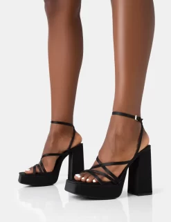 Fate Black Satin Strappy Wrap Around The Ankle Platfrom Block Heels 6 Fate Black Satin Strappy Wrap Around The Ankle Platfrom Block Heels -Chic Step Shop 771A4540 scaled