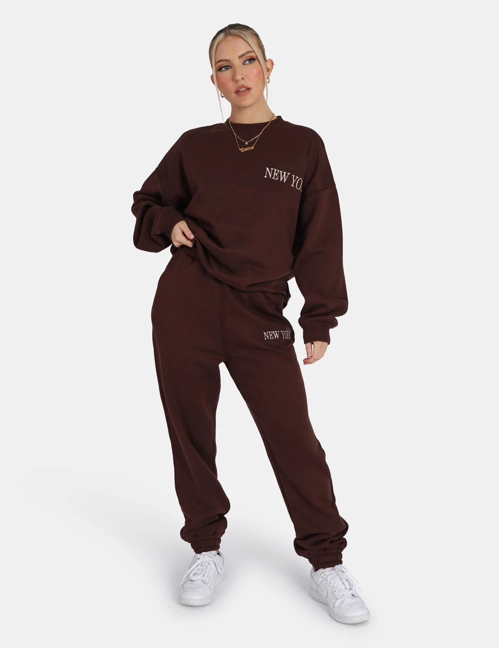 New York 90S Joggers Chocolate 1 New York 90S Joggers Chocolate