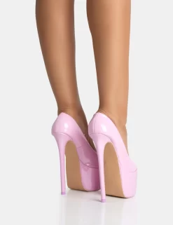 Stargaze Baby Pink Patent Extreme Court Stiletto Heels -Chic Step Shop 771A5471 scaled