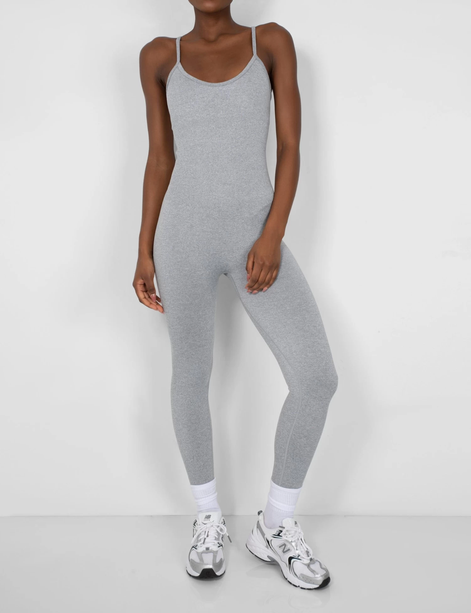 Seamless Unitard Jumpsuit Grey 1 Seamless Unitard Jumpsuit Grey