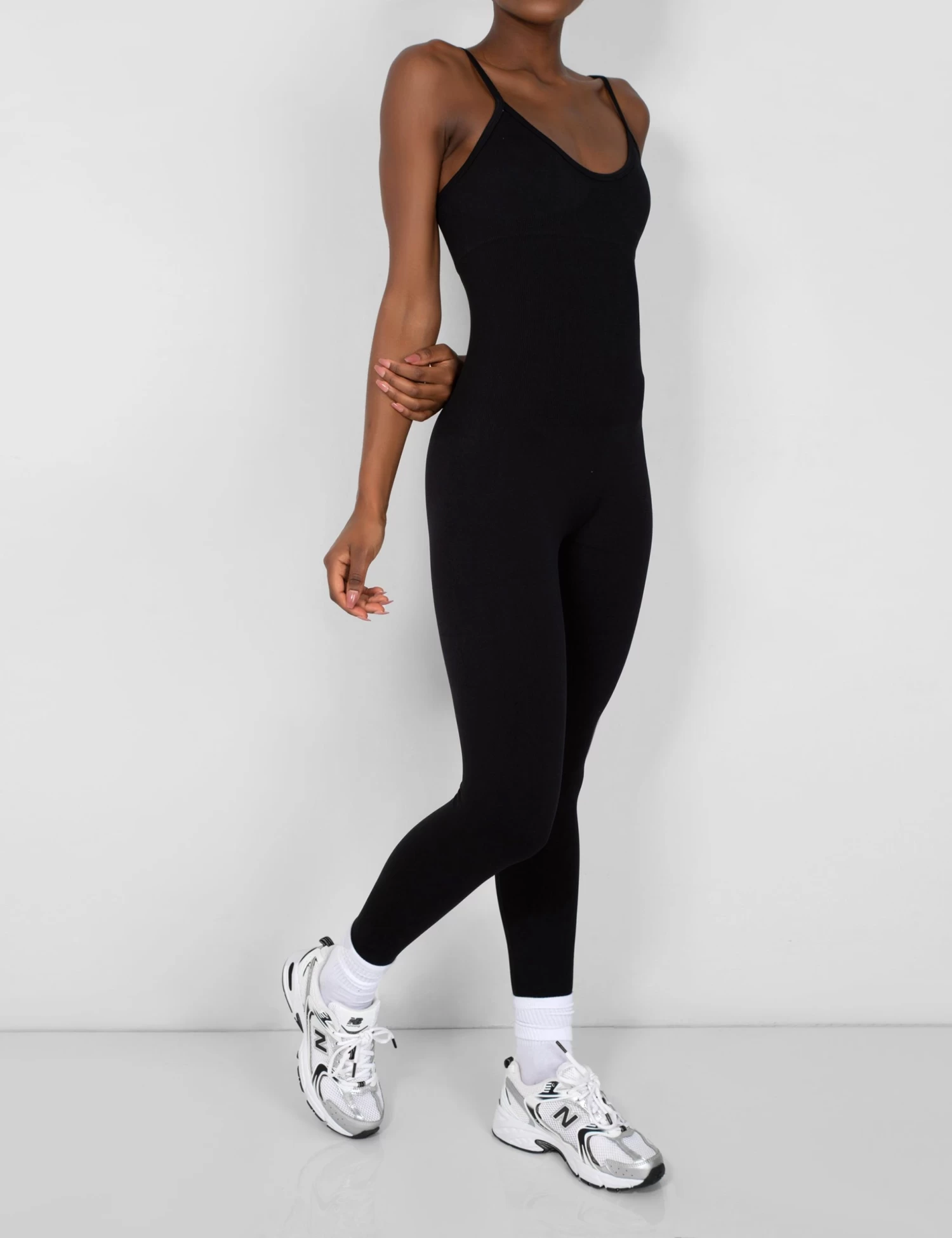Seamless Unitard Jumpsuit Black 2 Seamless Unitard Jumpsuit Black - Image 2