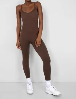 Seamless Unitard Jumpsuit Brown 7 Seamless Unitard Jumpsuit Brown -Chic Step Shop 771A5728 scaled