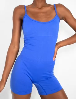Seamless Unitard Playsuit Cobalt Blue 5 Seamless Unitard Playsuit Cobalt Blue -Chic Step Shop 771A5780 scaled