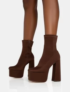 Dominate Chocolate Nylon Platform Rounded Square Toe Block Heeled Ankle Boots 6 Dominate Chocolate Nylon Platform Rounded Square Toe Block Heeled Ankle Boots -Chic Step Shop 771A5864 80fc8ca4 bb08 44c4 af3e 4cf2eb99ba03 scaled