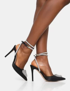 Cupid Black Satin Diamante Heart Wrap Around Pointed Toe Stiletto Heels 10 Cupid Black Satin Diamante Heart Wrap Around Pointed Toe Stiletto Heels -Chic Step Shop 771A6720 scaled