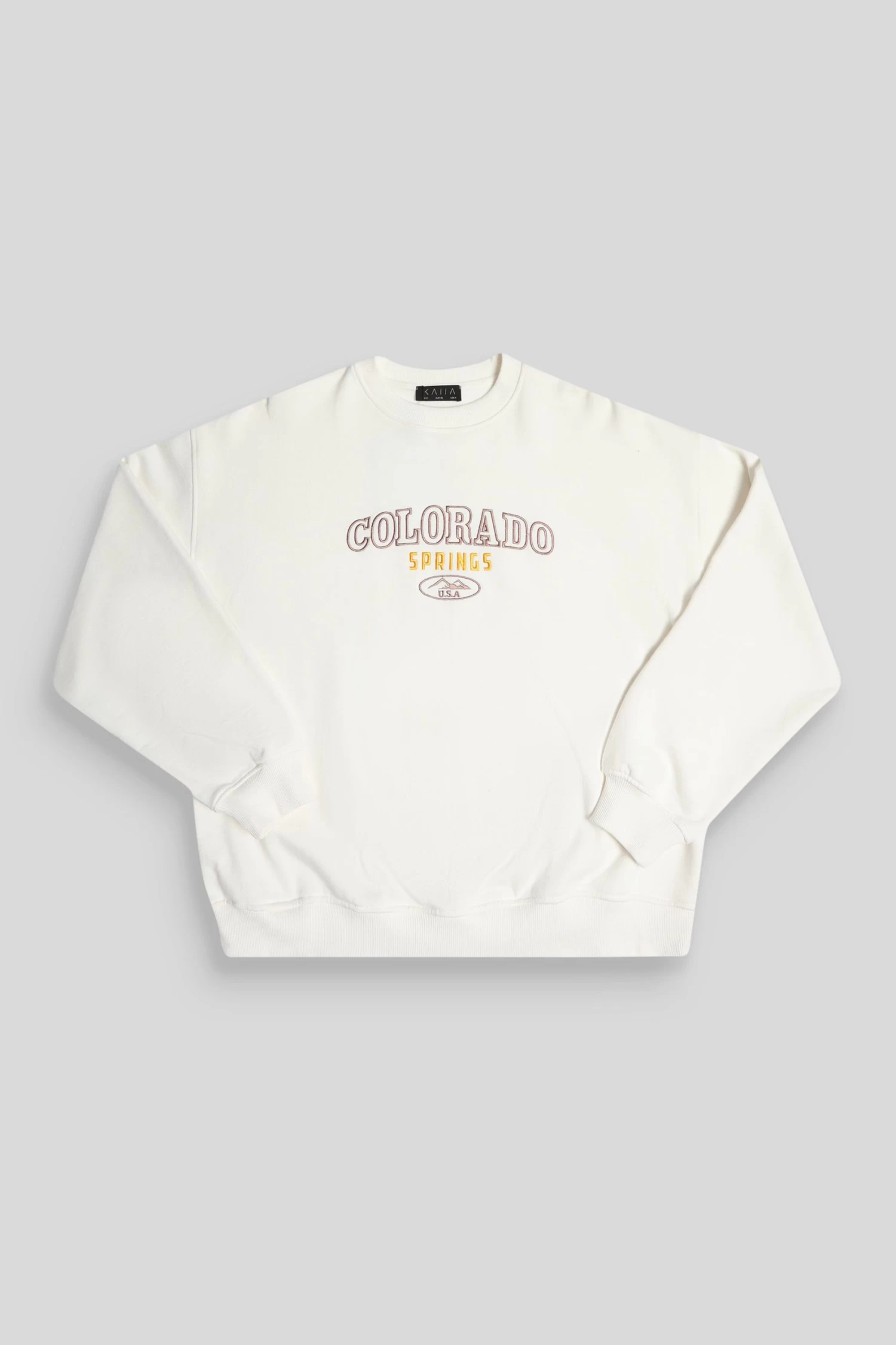 Colorado Springs Oversized Sweatshirt Ecru 4 Colorado Springs Oversized Sweatshirt Ecru - Image 4