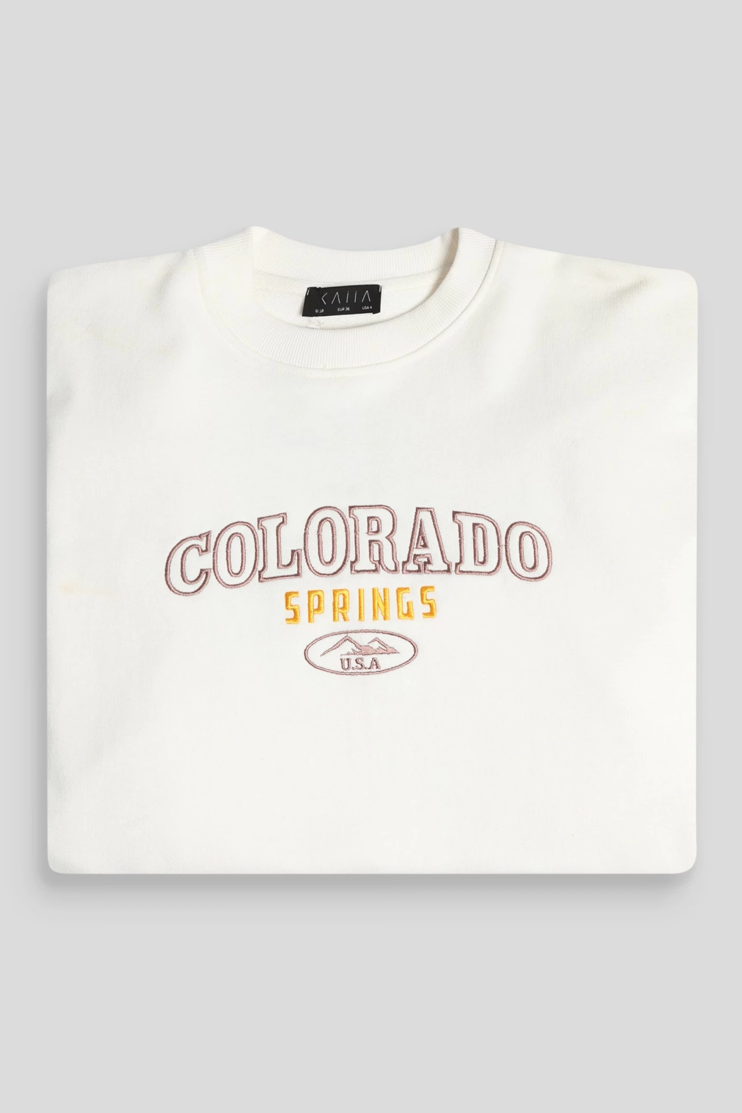 Colorado Springs Oversized Sweatshirt Ecru 8 Colorado Springs Oversized Sweatshirt Ecru - Image 8