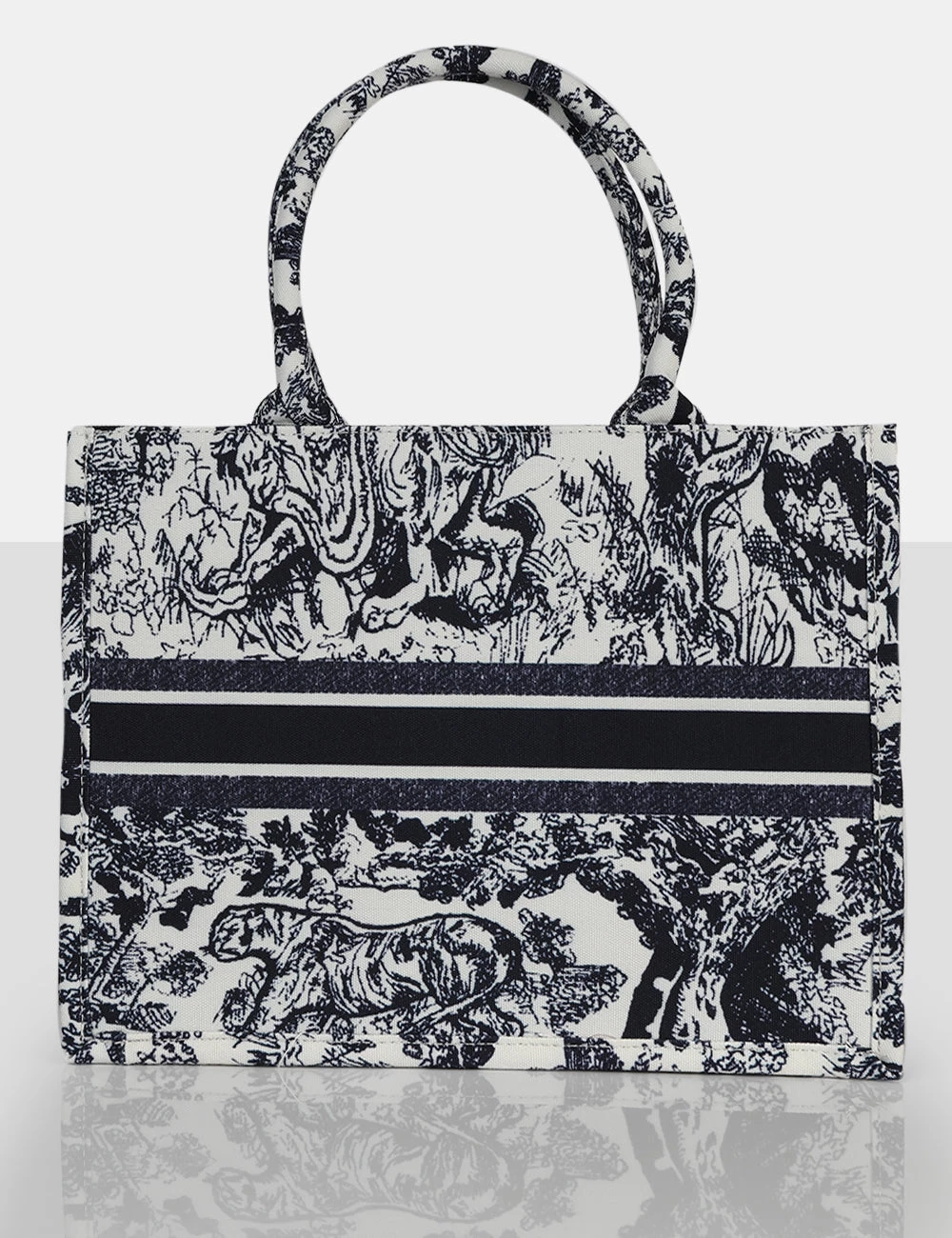 The Billie Canvas Navy Tote Bag 1 The Billie Canvas Navy Tote Bag