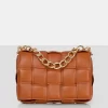 The Brodie Tan Premium Woven Shoulder Bag