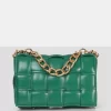 The Brodie Green Premium Woven Shoulder Bag