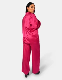 Satin Wide Leg Tailored Trousers Pink -Chic Step Shop 771A9477Feb232017copy 838e2b4a eb87 4a48 b509 cf549c887f20