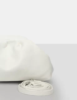 The Project Ecru Pu Clutch Bag -Chic Step Shop 771A9662