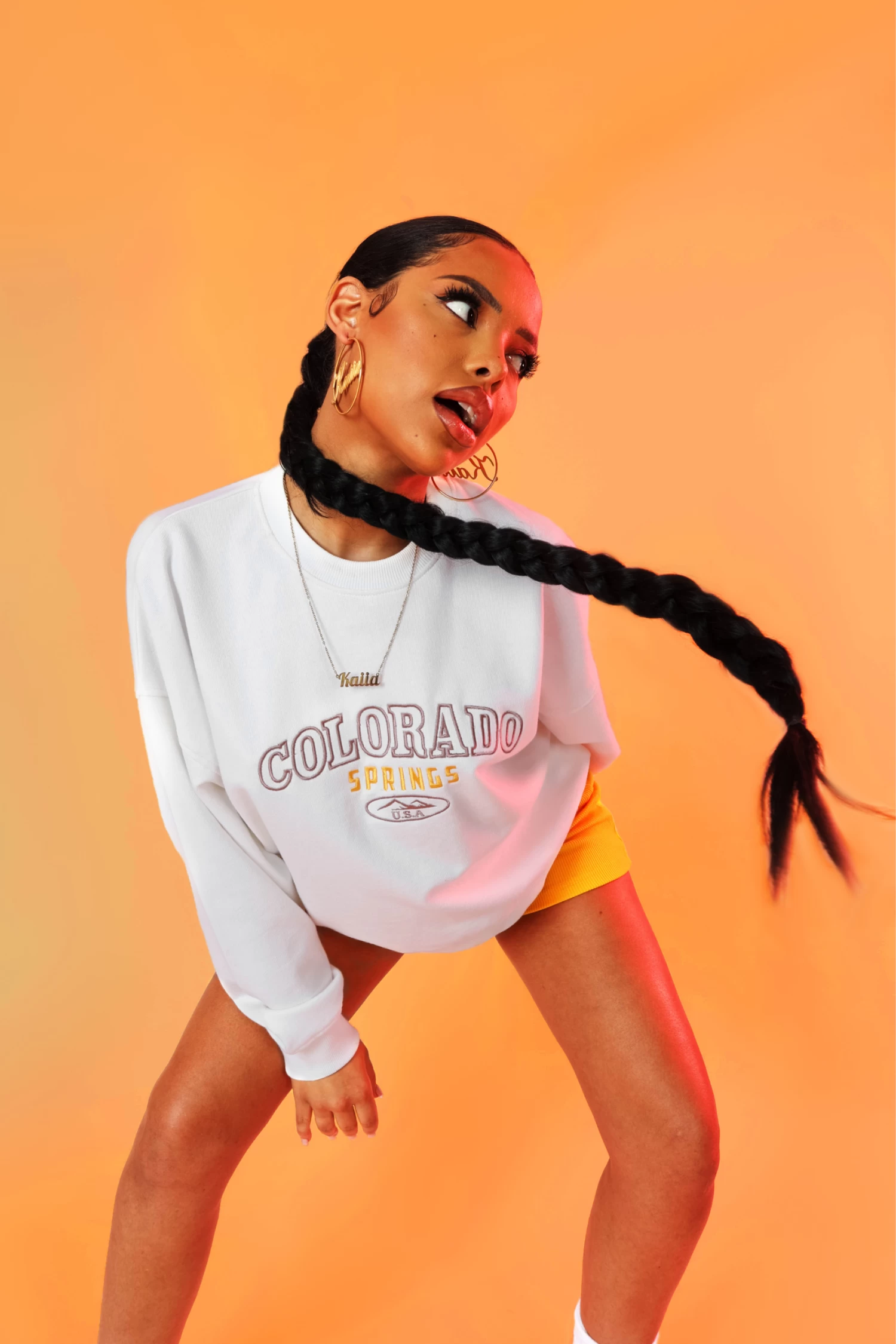 Colorado Springs Oversized Sweatshirt Ecru 3 Colorado Springs Oversized Sweatshirt Ecru - Image 3