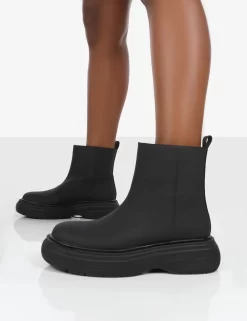 Caia Black Platform Chunky Sole Ankle Boot -Chic Step Shop 8 49a0fff8 bdc3 4cf2 93b7 ea360efbc2cc