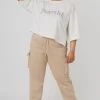 Curve Cargo Joggers Light Taupe